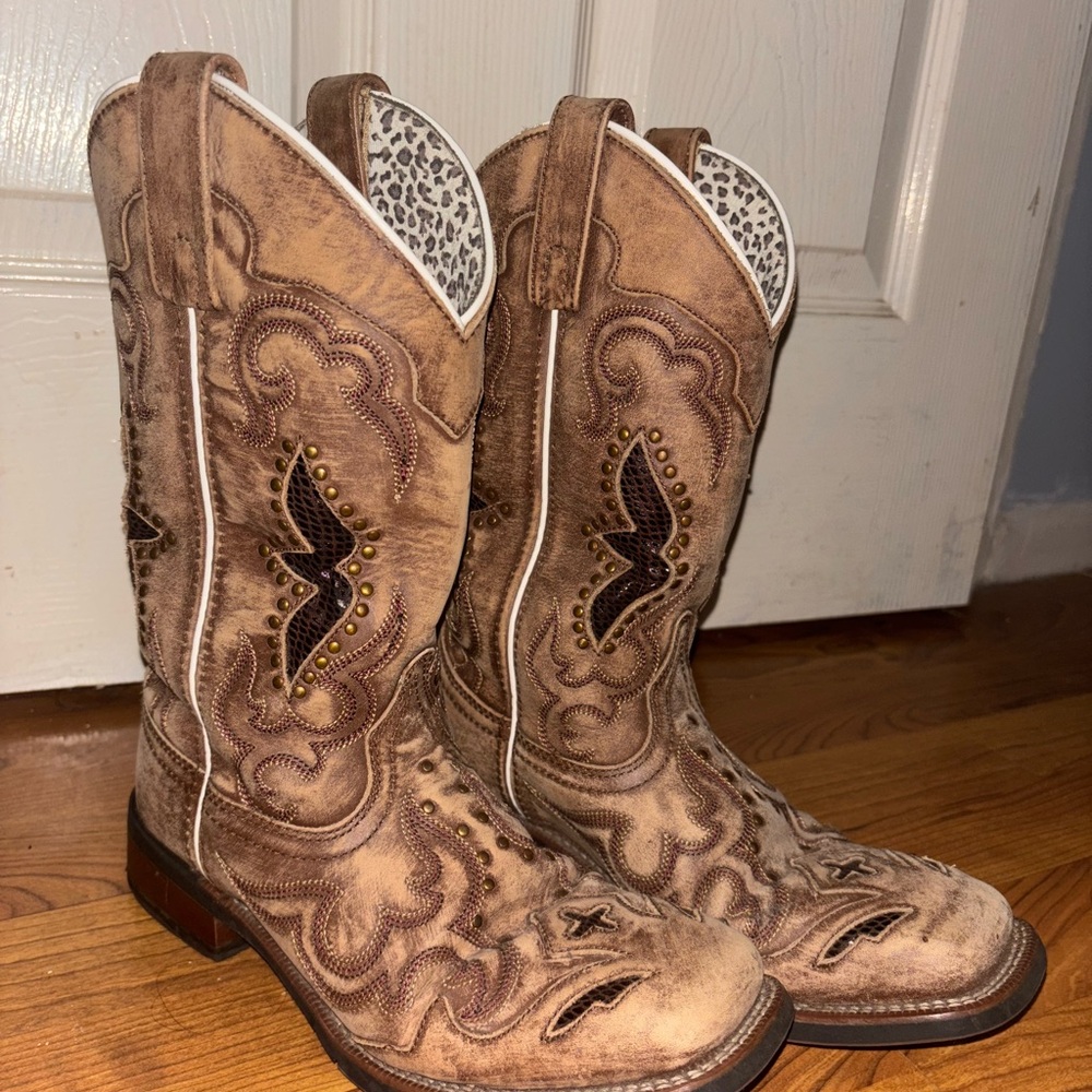Brown Western Cowboy Boots